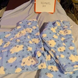 Women's plush fleece pajamas 2x